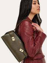 Ferragamo Olive Green Hug East-West Shoulder Bag