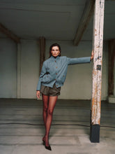 Blazé Milano Green Checked Tenker Wool Cashmere Tailored Shorts
