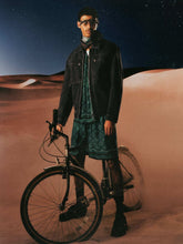 Casablanca Dark Green Radiating Monogram Silk Shorts