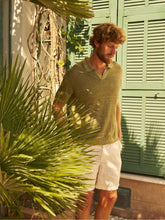 120% Lino White Linen Bermuda Shorts