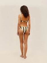 Haight Olive Stripes Thidu Bikini Top