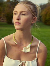 Cult Gaia White Calla Vine Choker Necklace