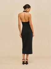 Cult Gaia Black Vinna Knit Midi Dress