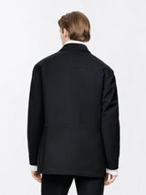 Tom Ford Black Twill Collar Field Jacket