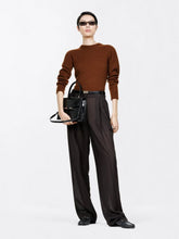 Tom Ford Espresso Brown Tailored Wide-Leg Pleated Wool Trousers