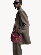 Saint Laurent Rouge Cabernet Icarino Quilted Lambskin Handbag