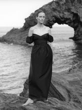Matteau Black Off Shoulder Midi Dress