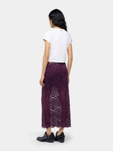Rabanne Magenta Lace Midi Skirt