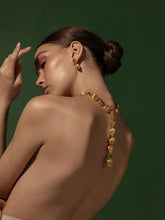 FENOMENA Gold Shells and Emerald Necklace