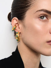FENOMENA Gold Havana Glow Hoop Earrings