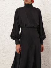Zimmermann Black Bias Blouse
