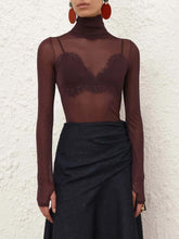 Zimmermann Chocolate Fine Knit High Neck Top