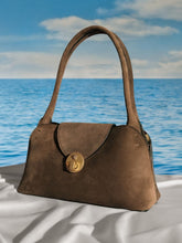 Versace Brown Vivian Suede Shoulder Bag