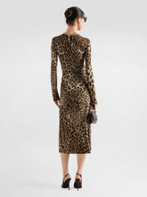 Dolce & Gabbana Leo Print Jersey Midi Dress