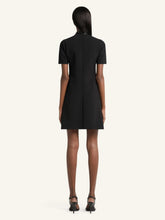 Courrèges Black Vinyl Collar A-Line Mini Dress
