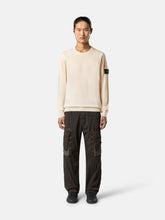 Stone Island Ivory Light Wool Crewneck Jumper
