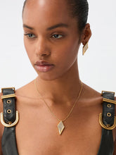 Versace Gold Blade Crystal Necklace