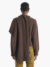 Altuzarra Cocoa Draped Scarf Sweater
