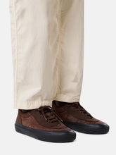Stone Island Umber Suede Low-Top Trainers
