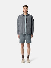 Stone Island Ash Grey Nylon Metal Zip Overshirt