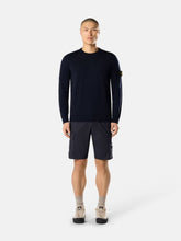 Stone Island Navy Blue Pure Wool Crewneck Jumper
