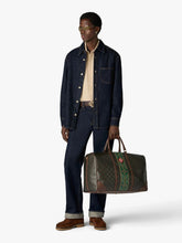 Casablanca Dark Brown Monogram Weekender Bag
