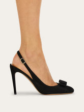 Ferragamo Black Vara Bow Slingback Pumps