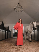 Johanna Ortiz Fire Red Silent Solstice Maxi Dress