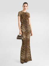 Dolce & Gabbana Leo-Print Silk Charmeuse Maxi Dress