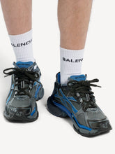 Balenciaga Black Blue Grey Runner Gradient Mesh Sneakers