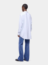 Rabanne Light Blue Straight-Leg Jeans with Fringe