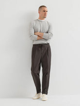 Brunello Cucinelli Brown Cotton Gabardine Drawstring Trousers
