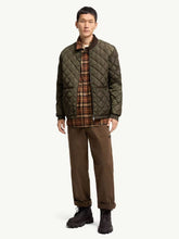 Moncler Olive Green Eclal Short Down Jacket