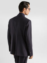 Dolce & Gabbana Navy Blue Martini Light Pinstriped Wool Blazer