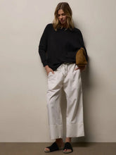 James Perse Black Vintage French Terry Relaxed Sweatshirt