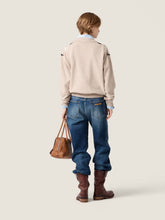 Miu Miu Beige Argyle Cashmere Polo Sweater