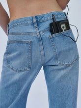 Frame Gossamer Blue Le Slim Palazzo Jeans