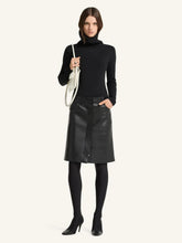 Courrèges Black High Collar Merino Wool Sweater