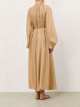 Zimmermann Champagne Mahon Silk Maxi Dress