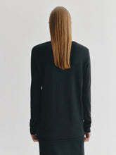 Lisa Yang Black Maurie Cotton Cashmere Sweater