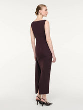 Roland Mouret Brown Sleeveless Column Midi Dress