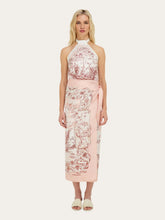 Ferragamo Pink Voyage Print Silk Sarong