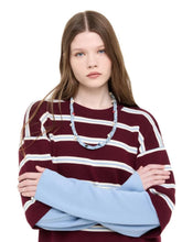 Alanui Dusty Blue Bandana Shell Necklace