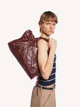 Balenciaga Berry Red Le City Medium Leather Handbag