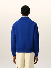 Ami Paris Royal Blue Embroidered Zip Sweatshirt