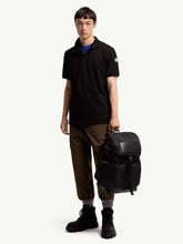 Moncler Black Logo Cotton Piquet Polo Shirt