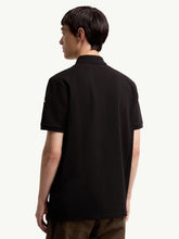 Moncler Black Logo Cotton Piquet Polo Shirt