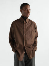 Lemaire Truffle Washed Cotton Silk Shirt