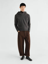 Lemaire Stone Cashmere Hooded Sweater