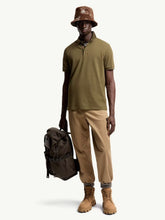 Moncler Olive Green Cotton Piqué Polo Shirt
